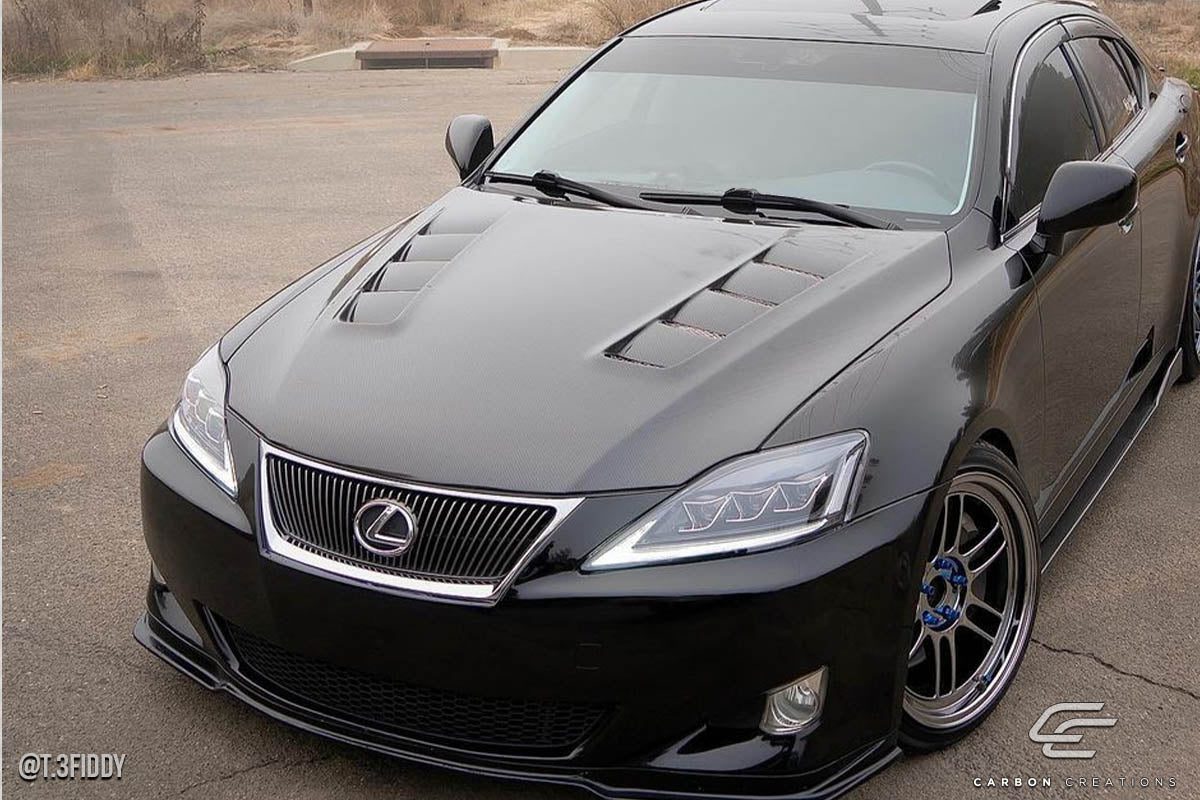 2006-2013 Lexus IS Series IS250 IS350 Carbon Creations DriTech TS-2 Hood - 1 Piece